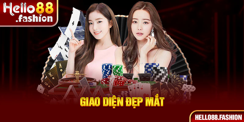 Giao diện casino online đẹp mắt