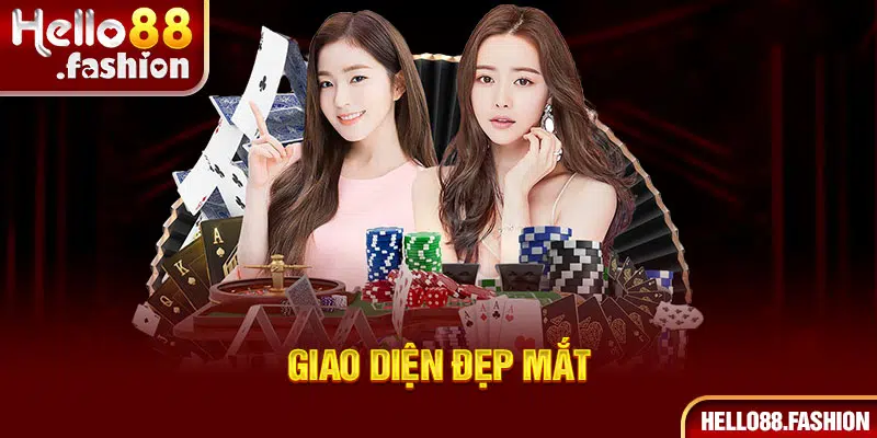 Giao diện casino online đẹp mắt